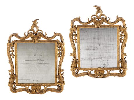 Paar italienische Barockspiegel
